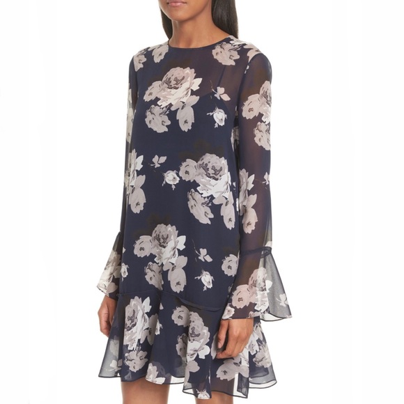 Theory Dresses & Skirts - NWT Theory Marah Floral Chiffon Dress - Size 2